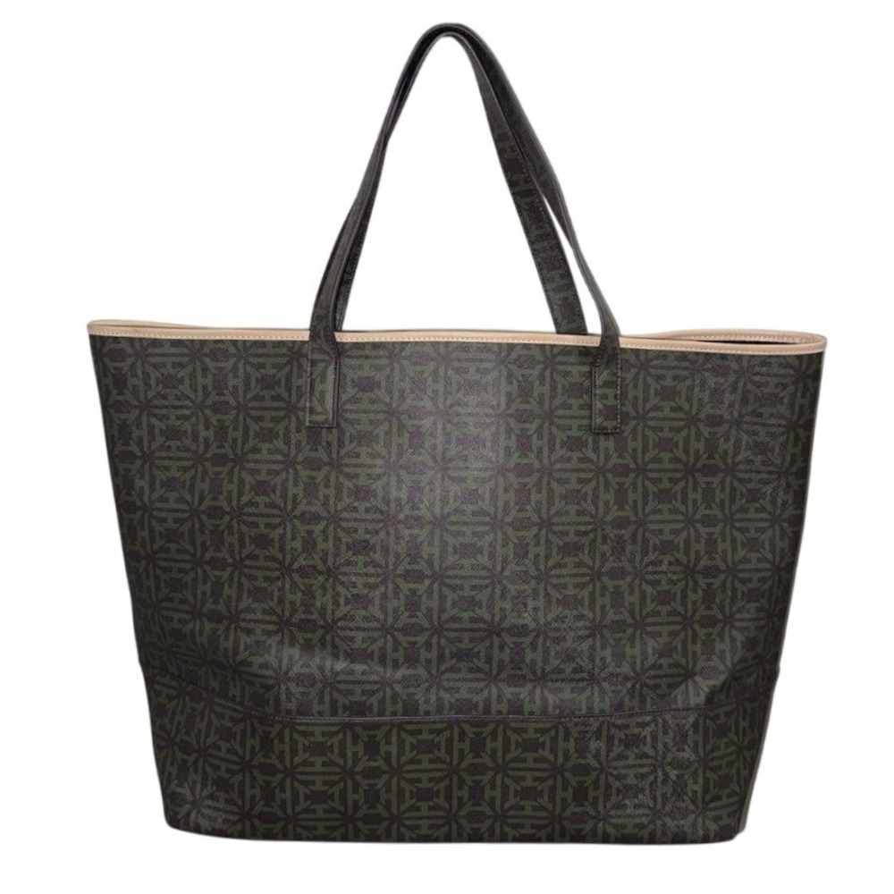 India Hicks London Harbour Island Madly Deeply Green Heritage Large Tote Bag